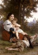 Adolphe William Bouguereau Rest (mk26) oil painting on canvas